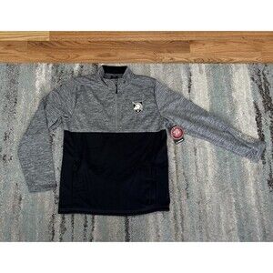 Army Black Knights 1/4 Zip Pullover Jacket Men’s Large Colosseum Gray Black NEW
